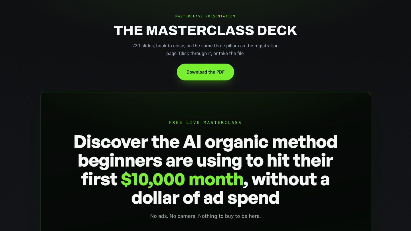 Masterclass presentation preview