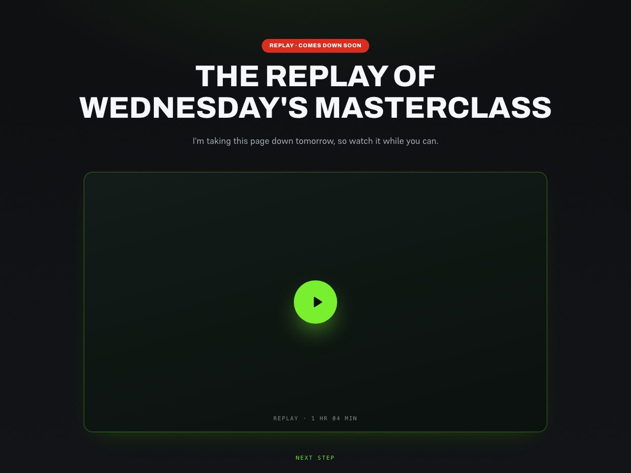 Replay + application preview