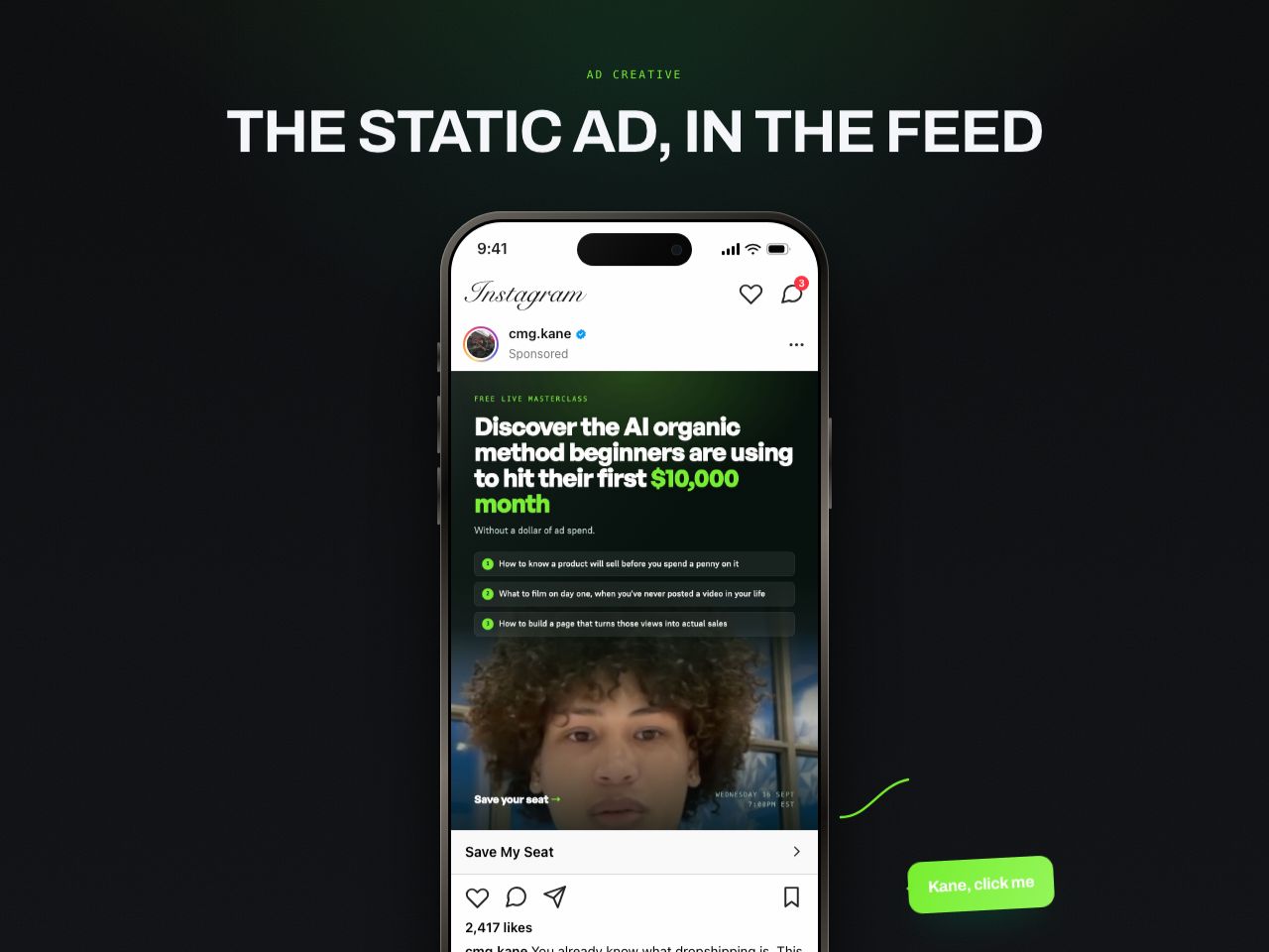 Static ad preview